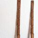 Giant wooden totem-style cutlery, 60s