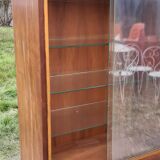 Art deco walnut showcase