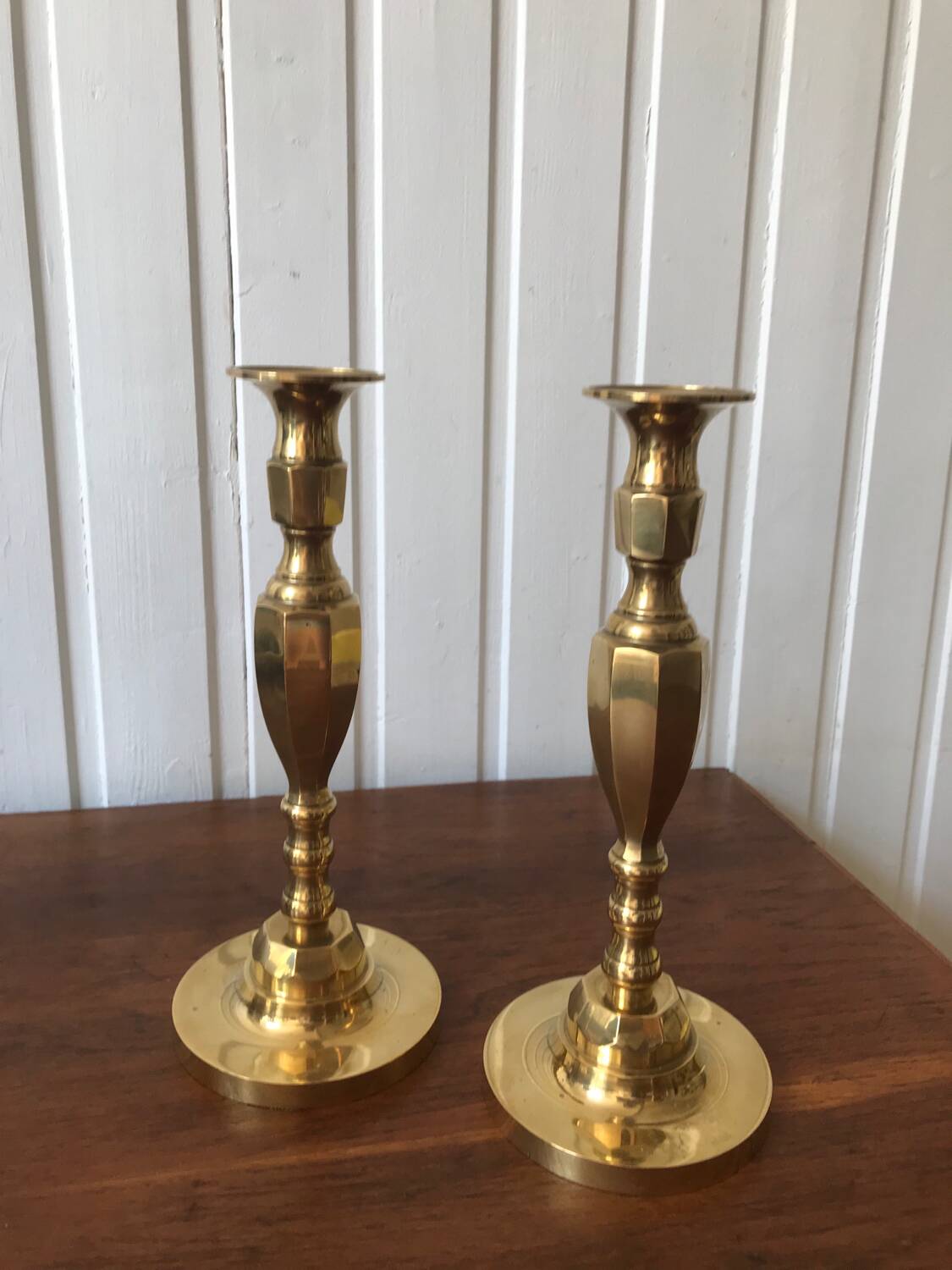 Two classic candle holders