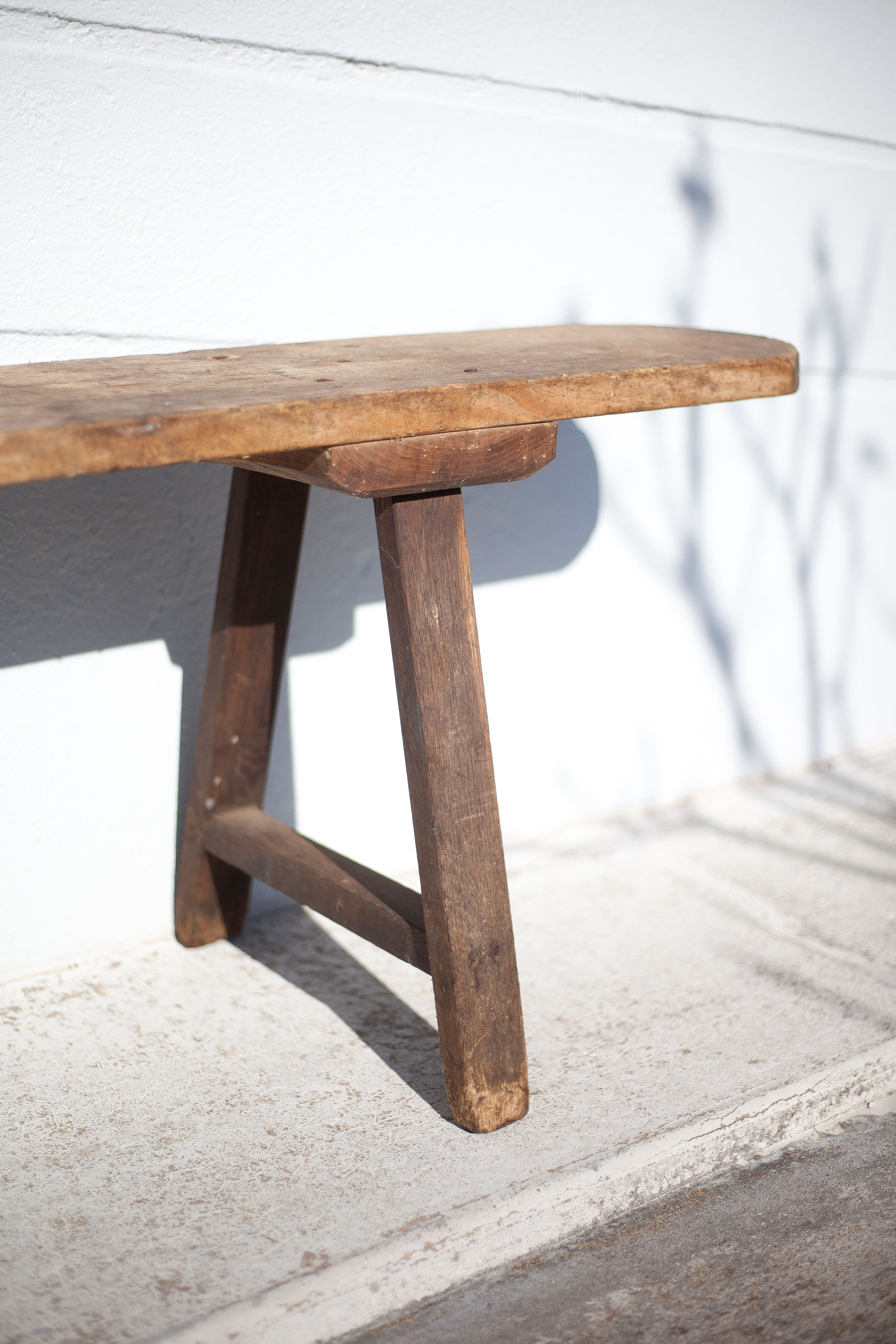 Old farm bench
