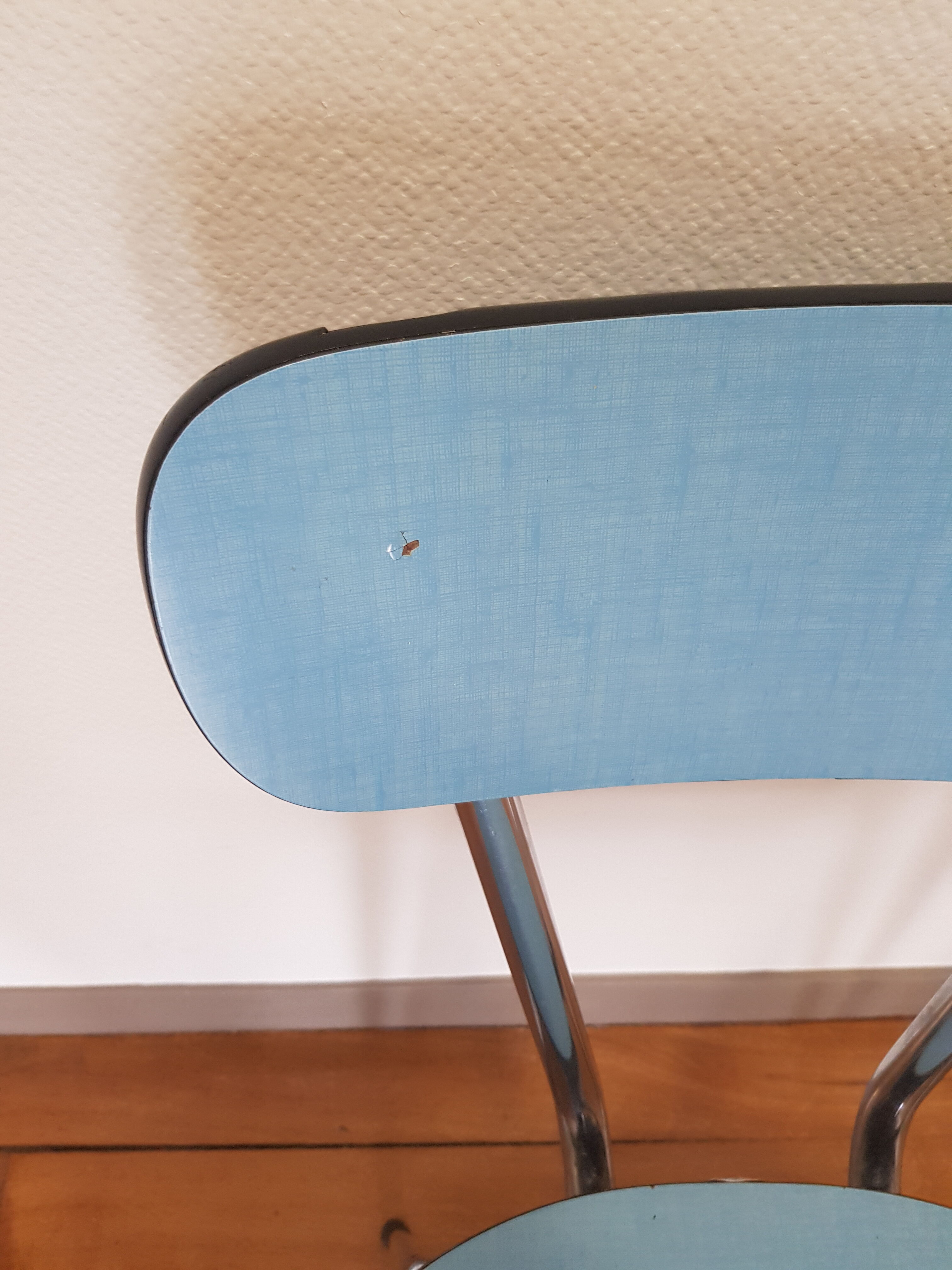 Lot of 2 Peugeot formica chairs