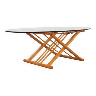 Table basse en hêtre, design danois, années 1990, designer : Andreas Hansen, production : Haslev Møbelsnedkeri