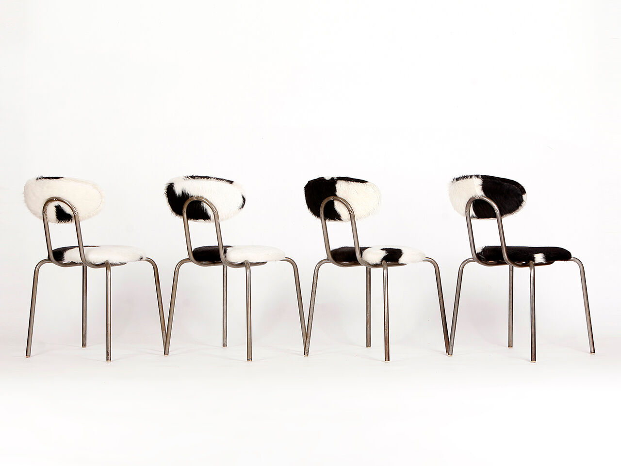 Vintage industrial chairs, 1960s, set of 4