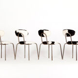 Vintage industrial chairs, 1960s, set of 4