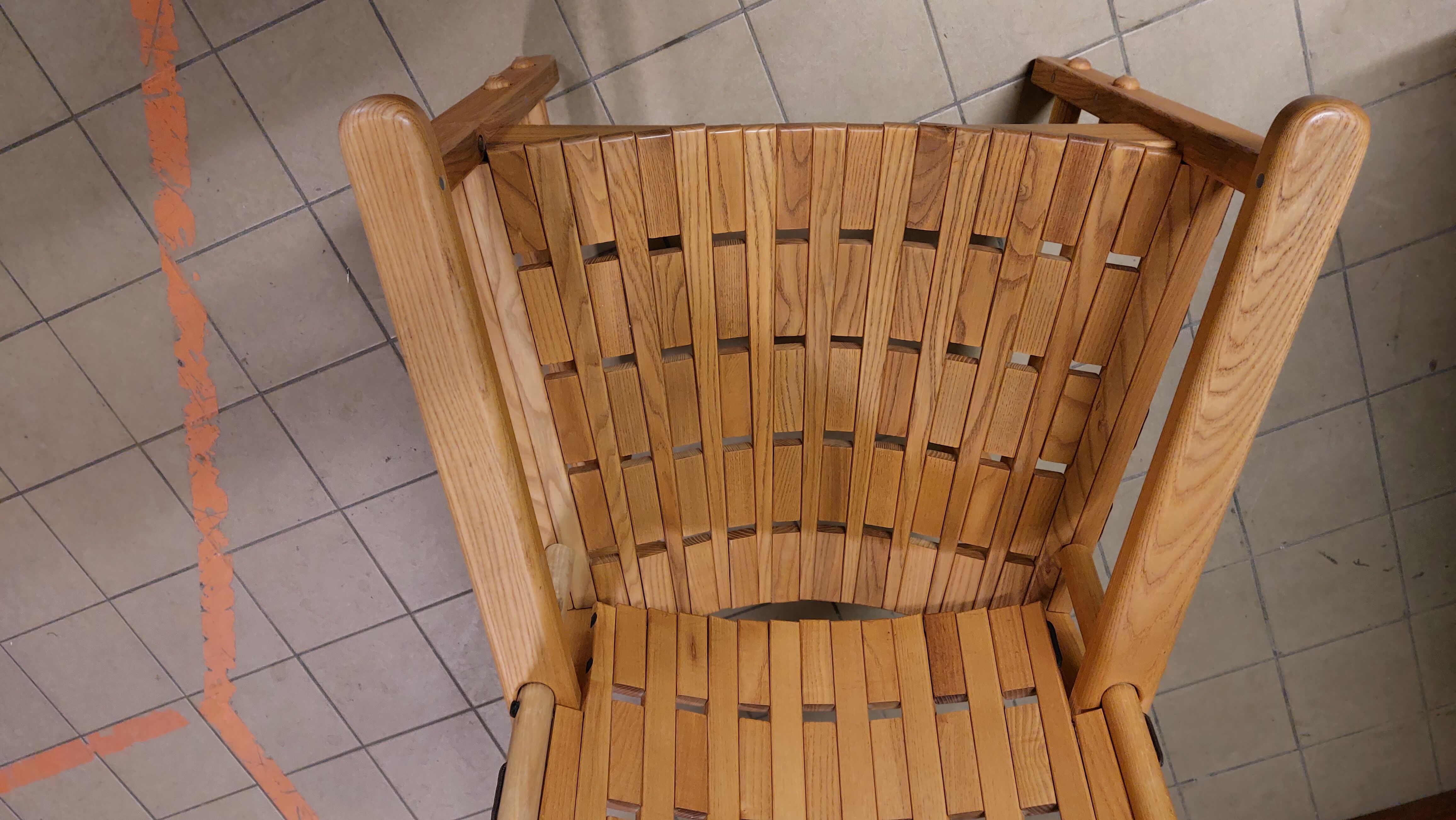 Fan armchair in Scandinavian style locust
