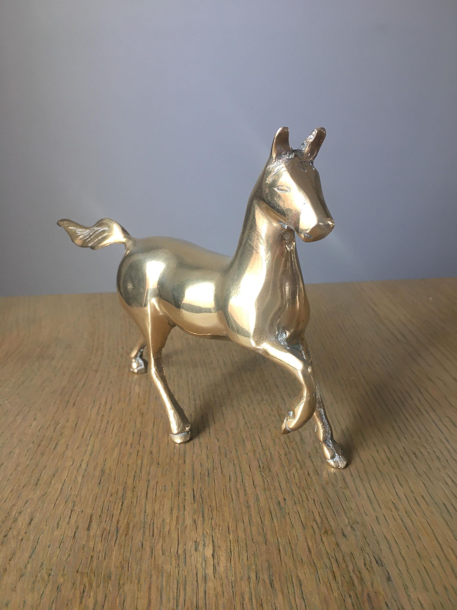 Brass horse