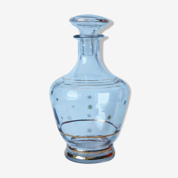 Carafe année 50 en verre à motif