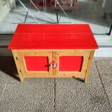 Buffet ancien en bois peint