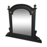 Black and gold trumeau mirror 103x90cm