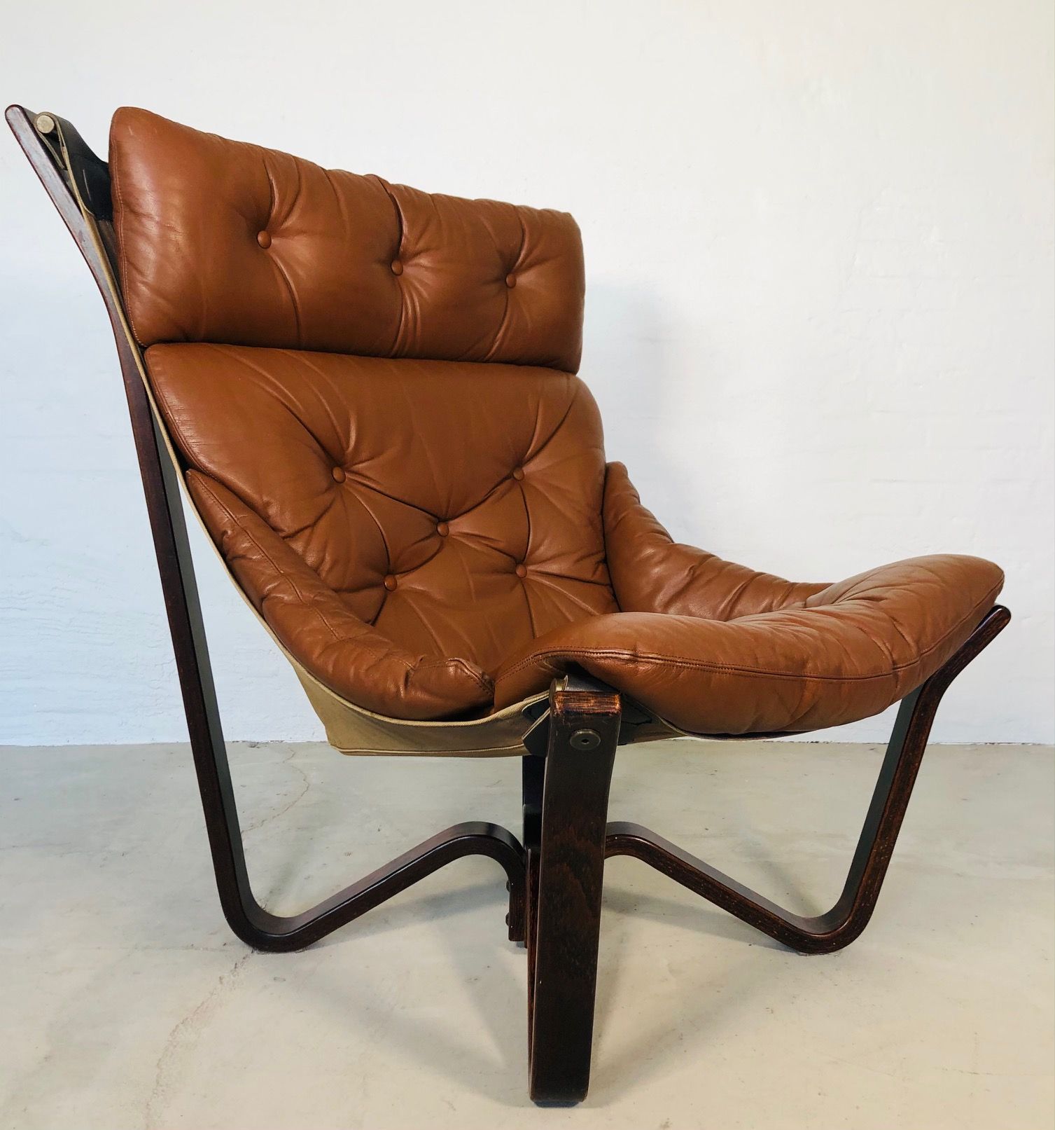 VINTAGE DANISH MID-CENTURY "VIKING" CHAIR BY JIM MYRSTAD 1973