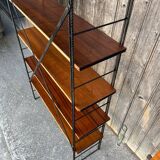 String wood and metal shelf