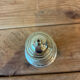 Vintage silver-plated table service duo – Mustard pot with spoon