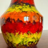 Multicolored ceramic vase from the 60s