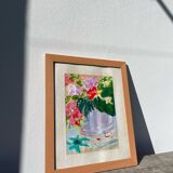 Peinture bouquet de fleurs peint à l’huile
