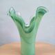Vase en verre de Murano vert, Italie