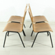 Ensemble de 4 chaises en teck des années 60