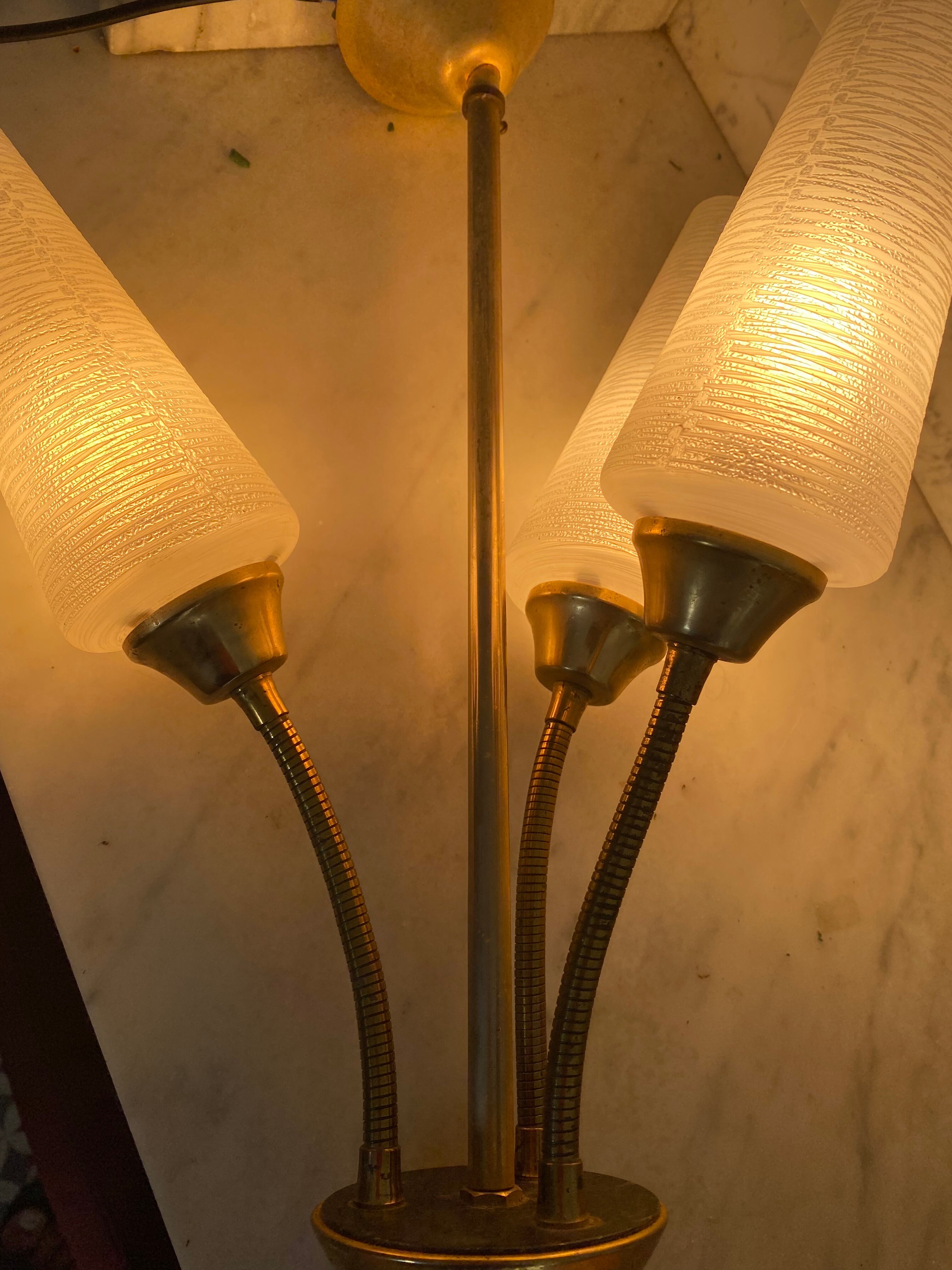 Brass chandelier 1950/60