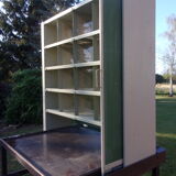 Old furniture-locker of postal sorting