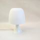 Vintage 60s collector's table lamp mushroom shaped white plastic