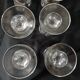 12 antique crystal champagne flutes
