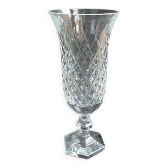 Sèvres crystal vase stamped