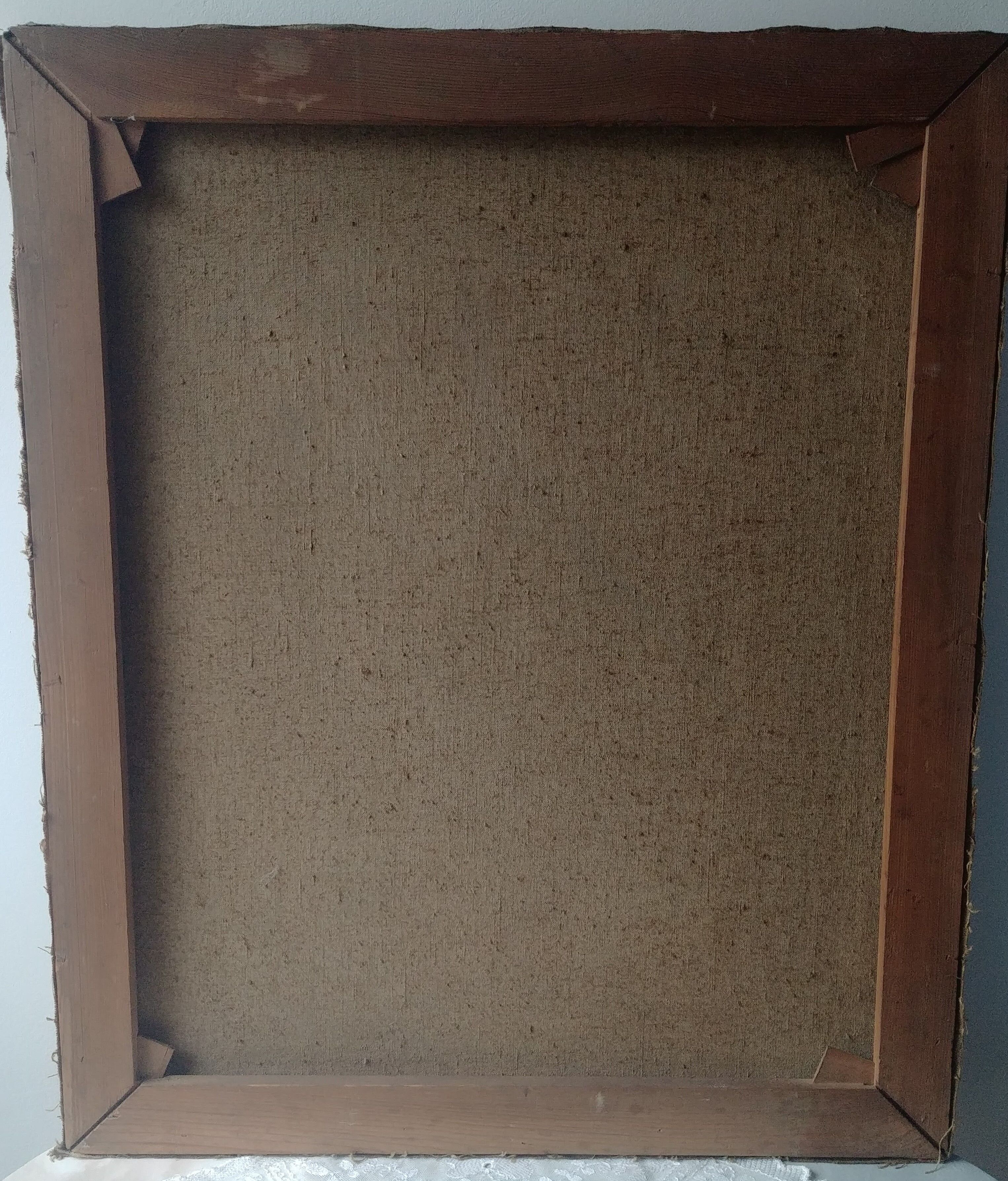 Old painting bouquet of flowers