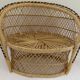 Double door wicker plant armchair