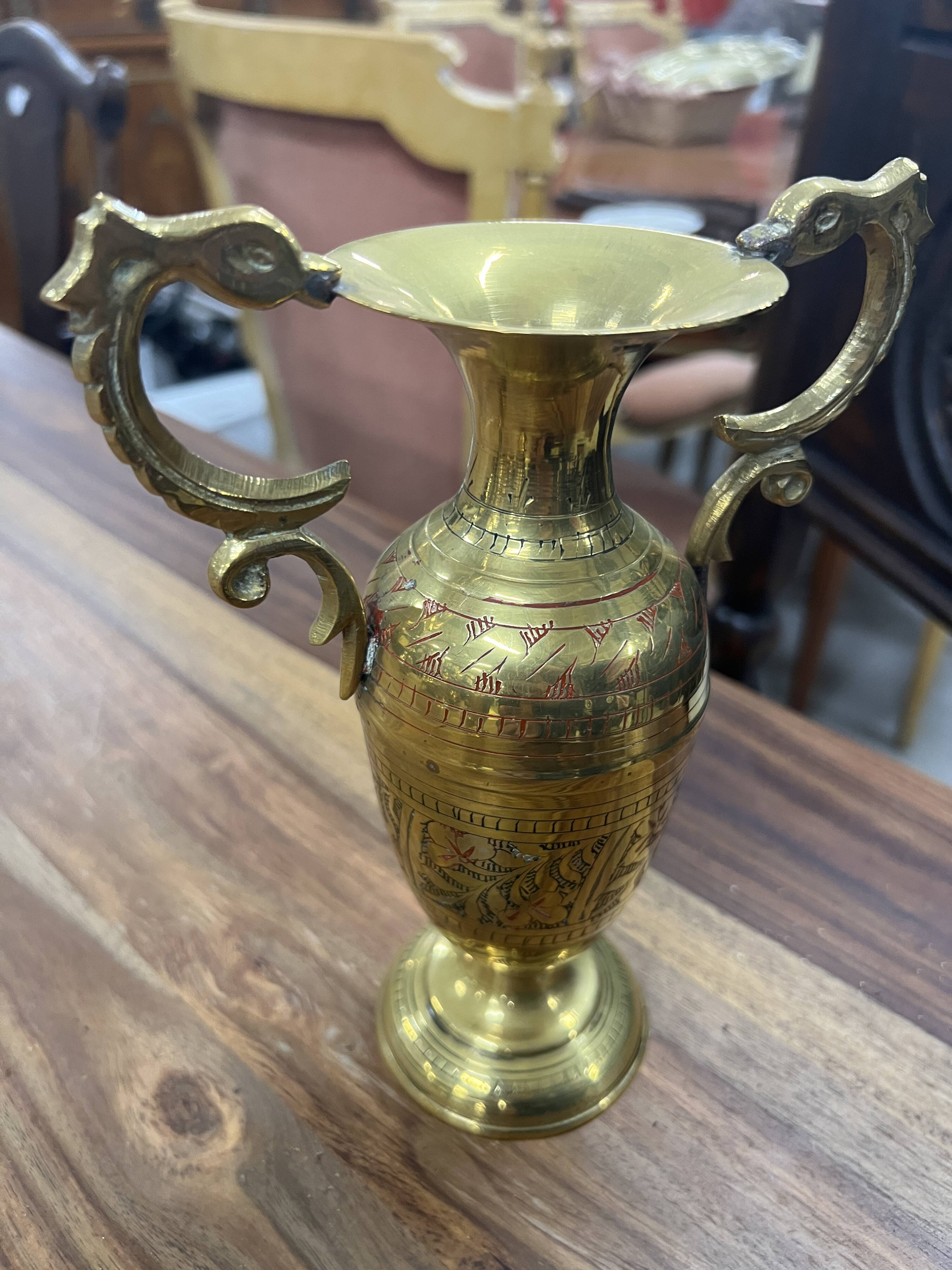 Pair of brass vase Art Deco period