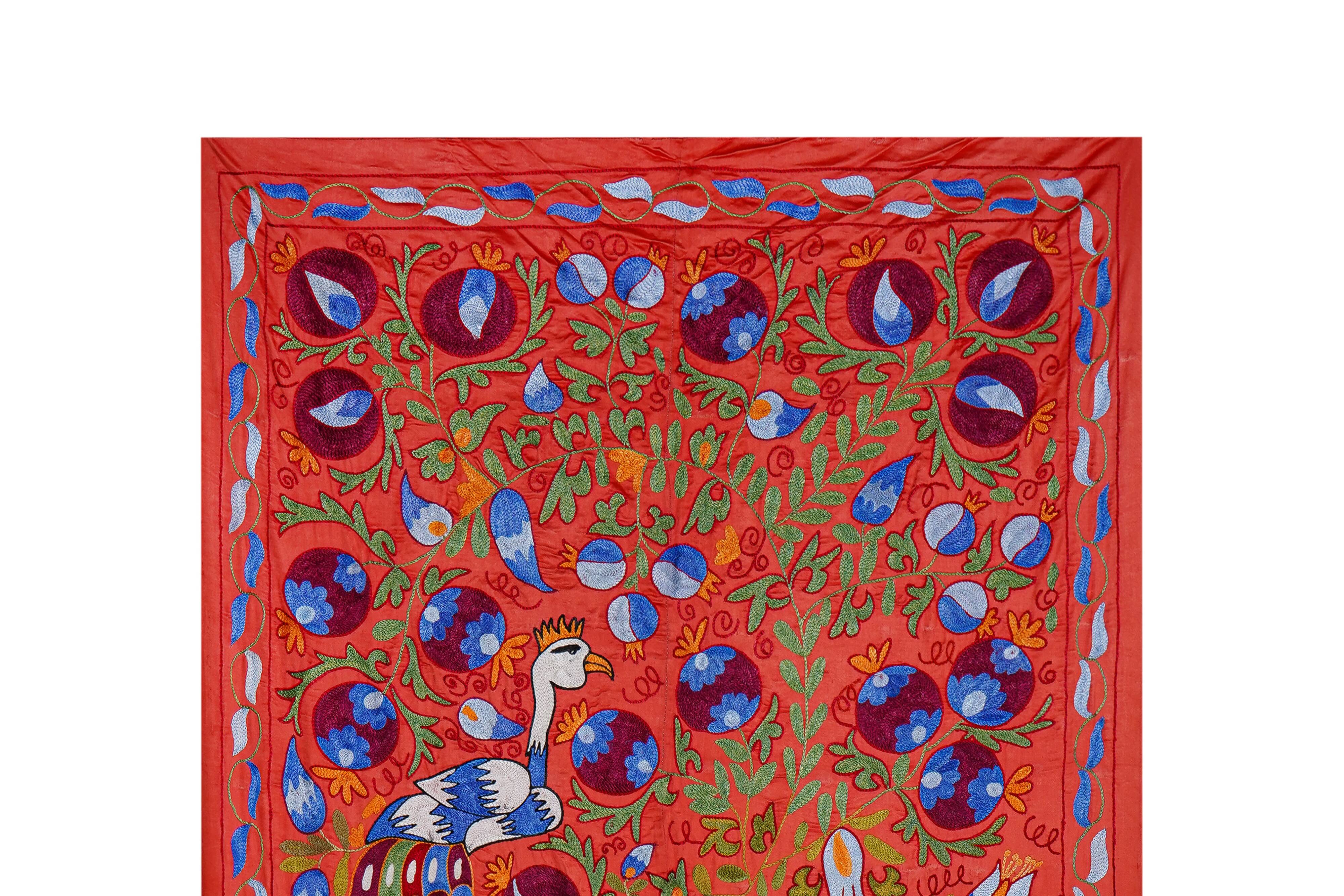 Hand-knotted rug, vintage Turkish rug 103x185 cm