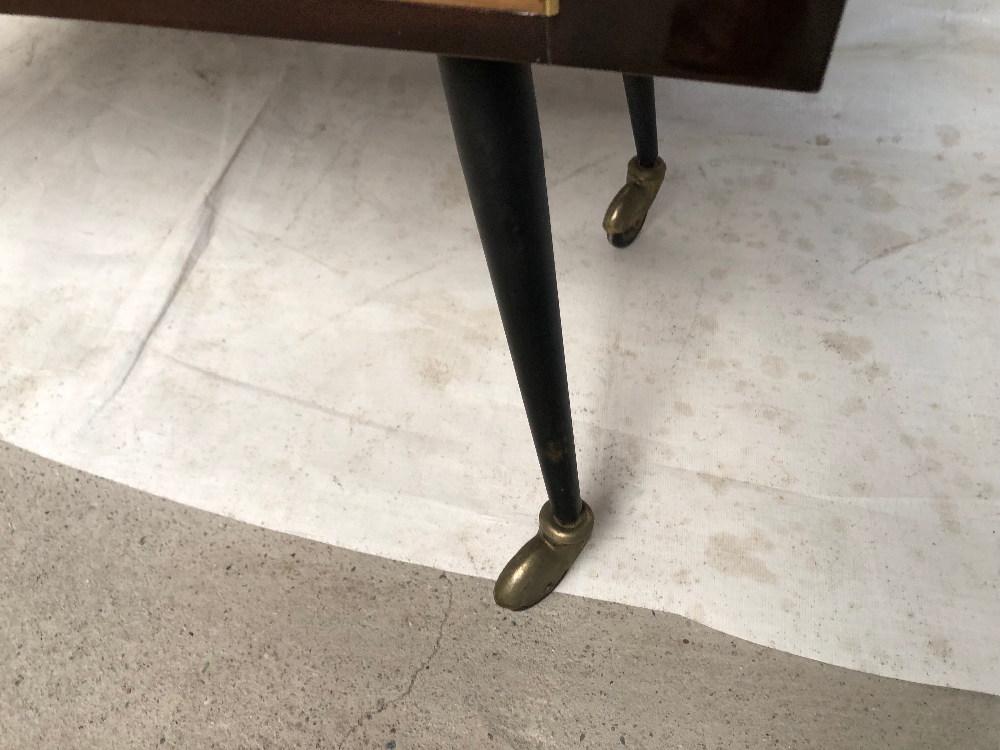 Storage cabinet bar on wheels vintage 50s /60s