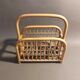 Vintage rattan magazine holder