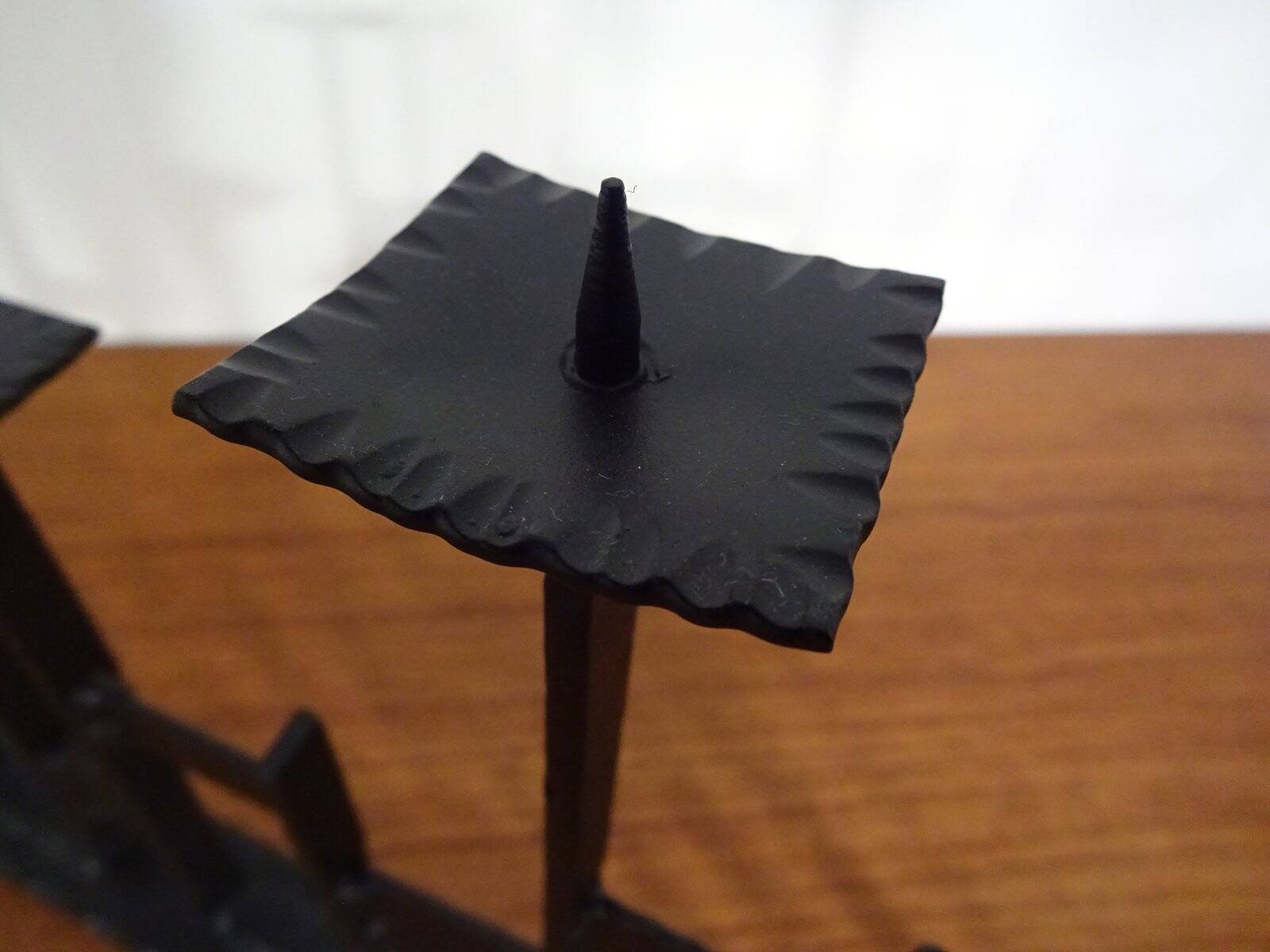 Brutalist Iron Candleholder, 1960s