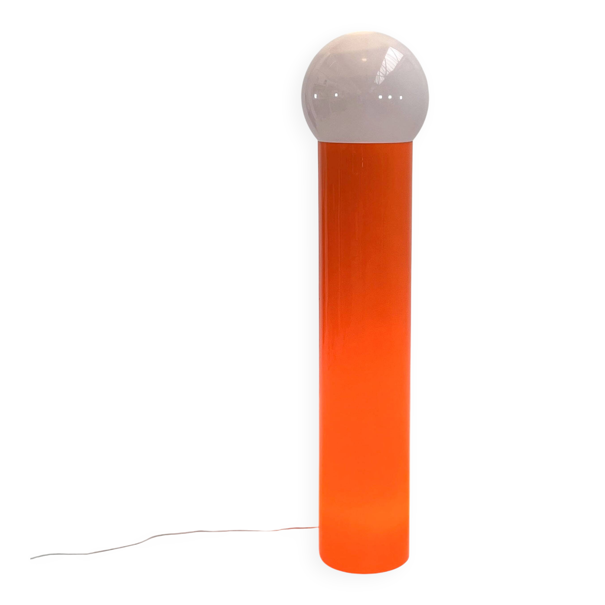 Guzzini Space Age Orange floor lamp, 1970