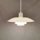 Older ph 4/3 hanging lamp, in white, with original orange dimmer.