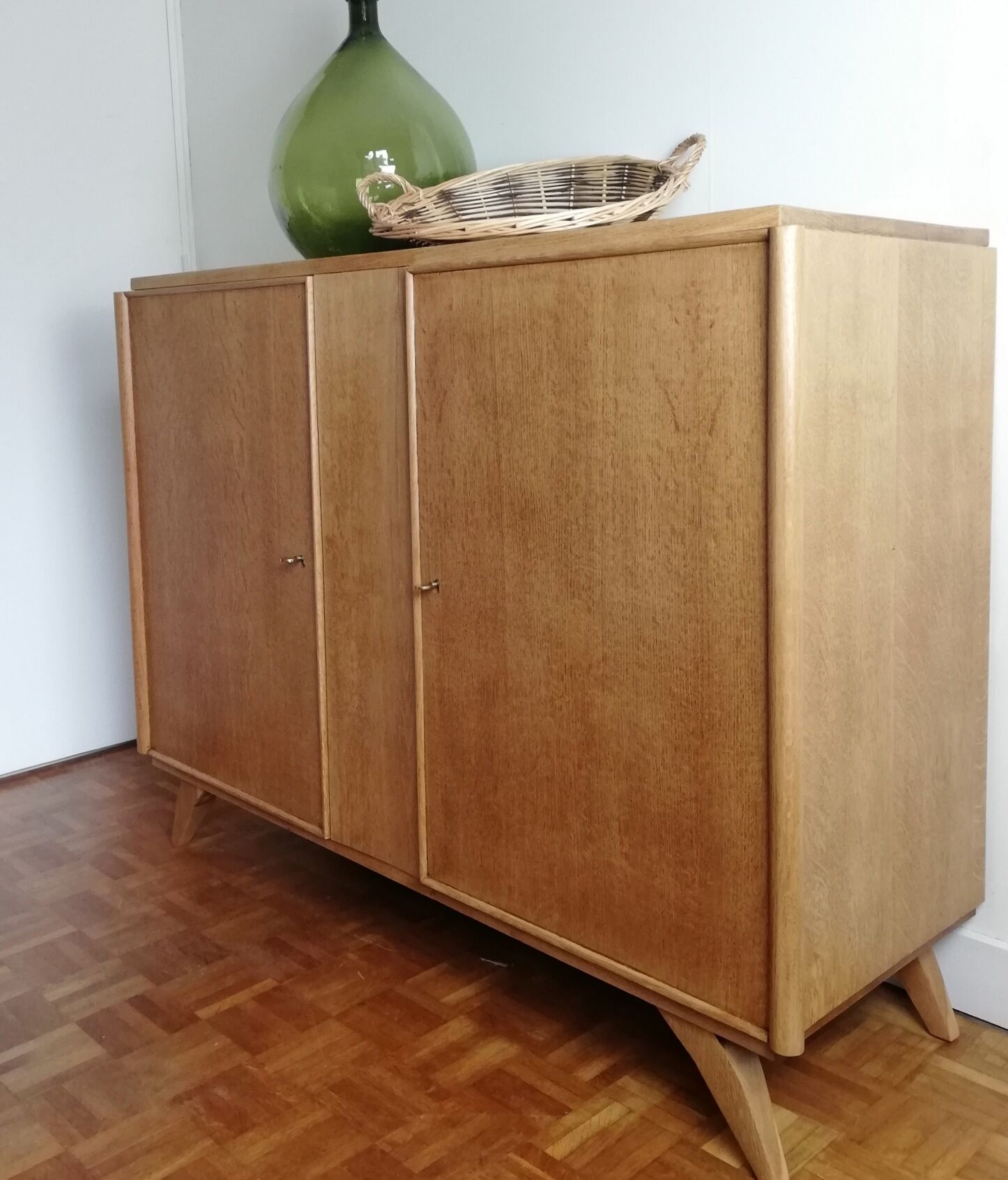 Buffet in solid oak, 50s