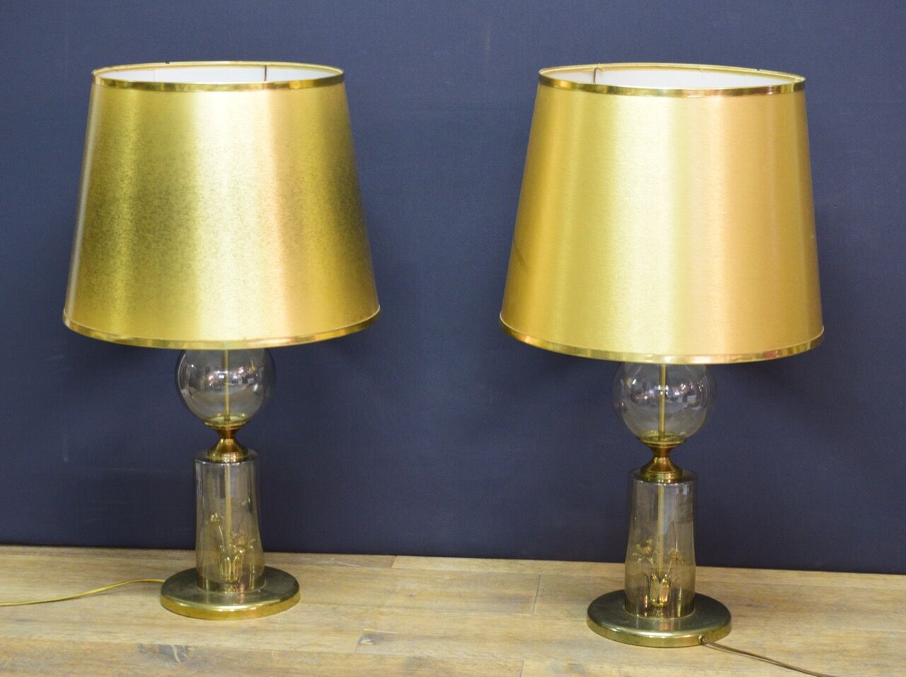 Pair of 70s lamps