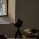 Abstract decorative Scandinavian metal sculpture from the mid-20th century, around the 1950s.