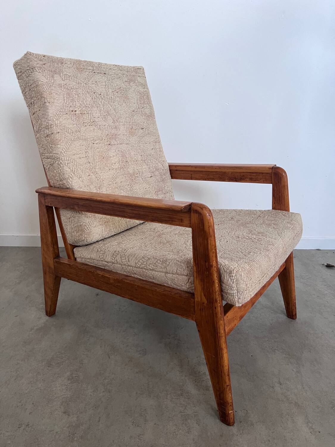 Lot 2 designer reconstruction rest armchairs from the 50s Free-Span / Guariche vintage