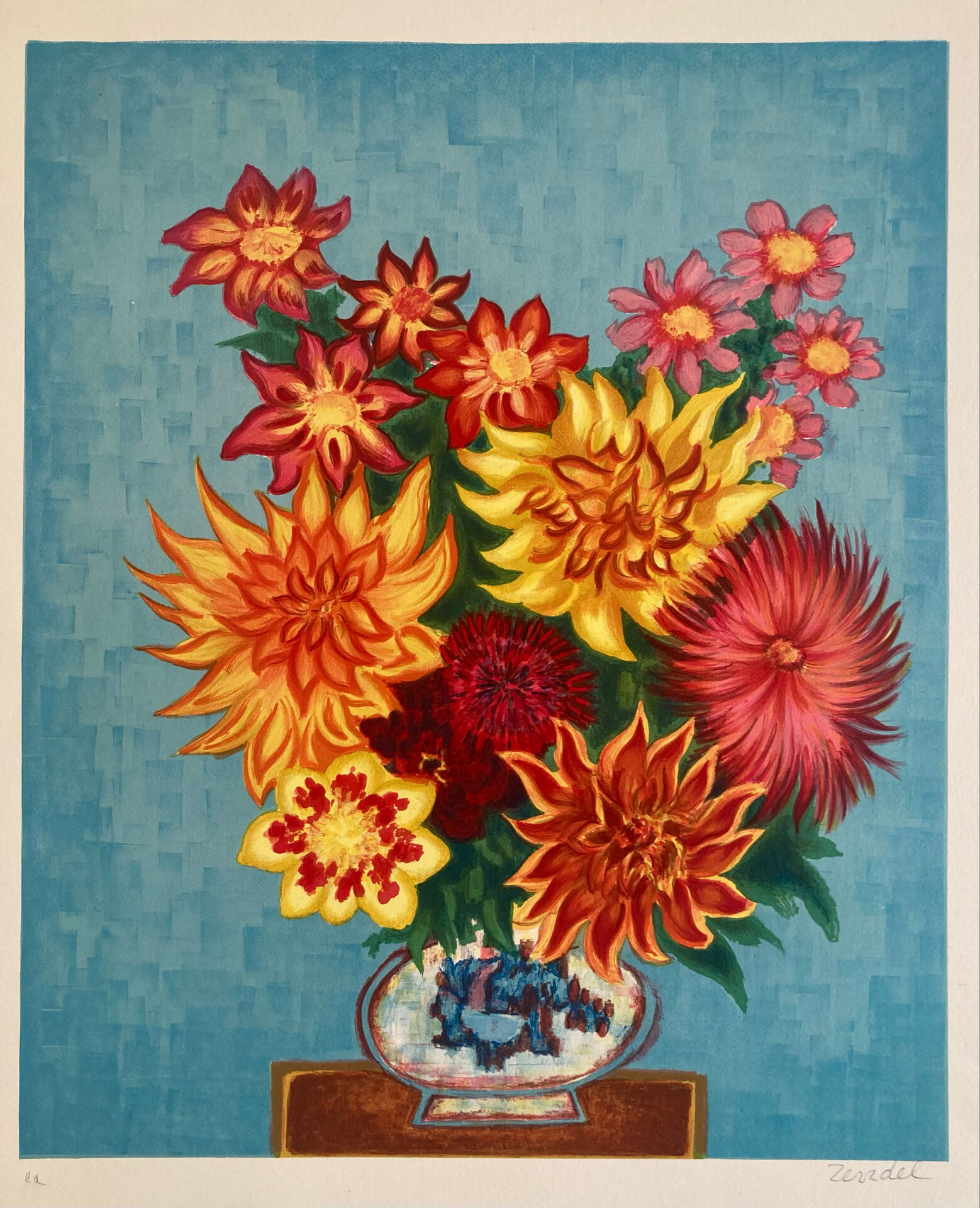 Lithograph signed in pencil by Gabriel Zendel.