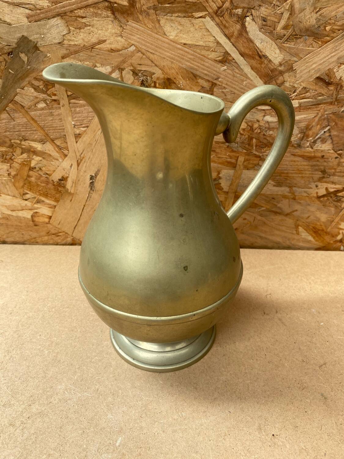 Antique Brass Pitcher Vintage Kitchen