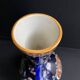 Vase with 2 handles earthenware gien decoration italian renaissance stamped