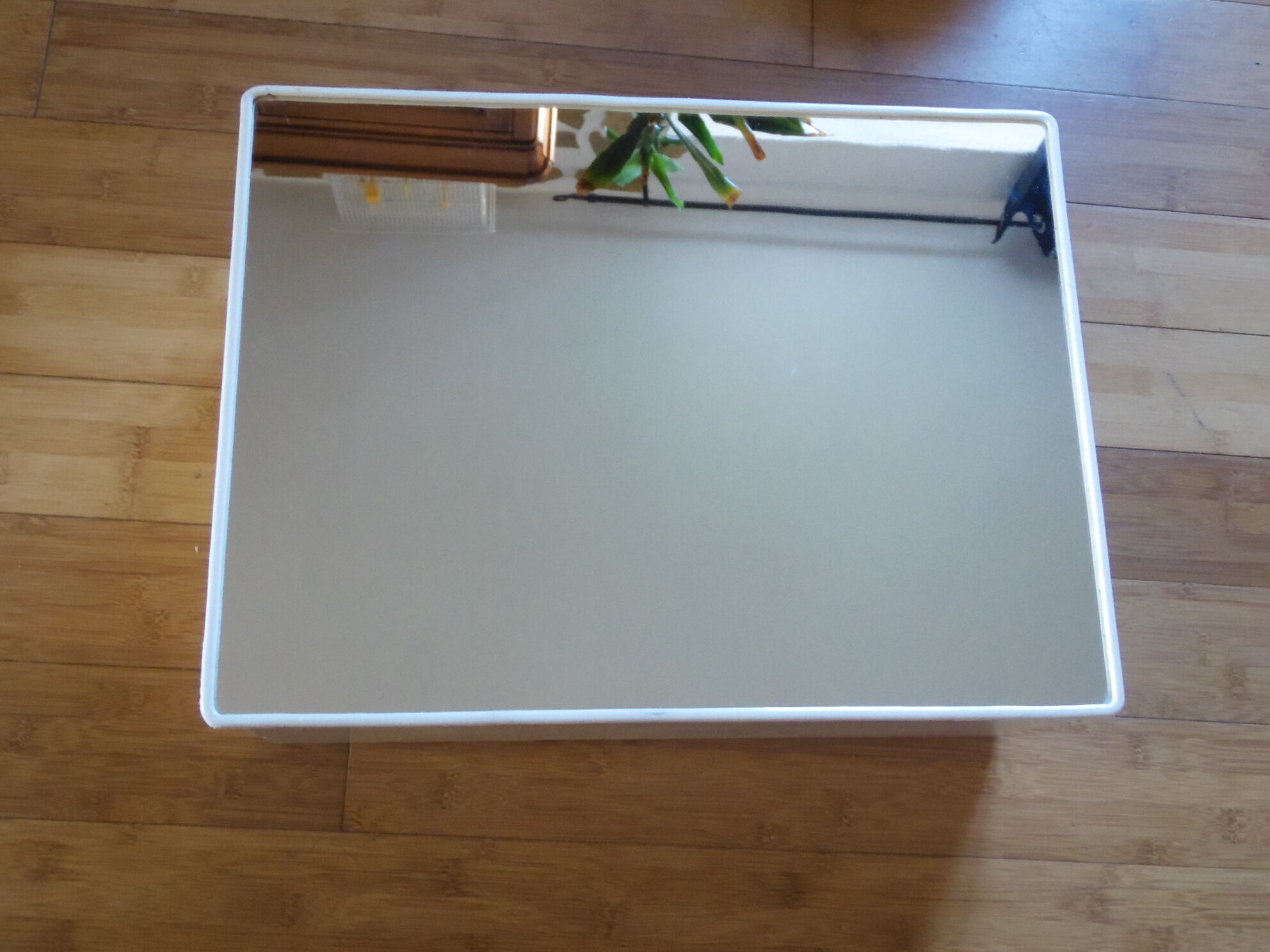 Metal medicine cabinet and mirror