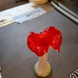 Murano glass corolla vase
