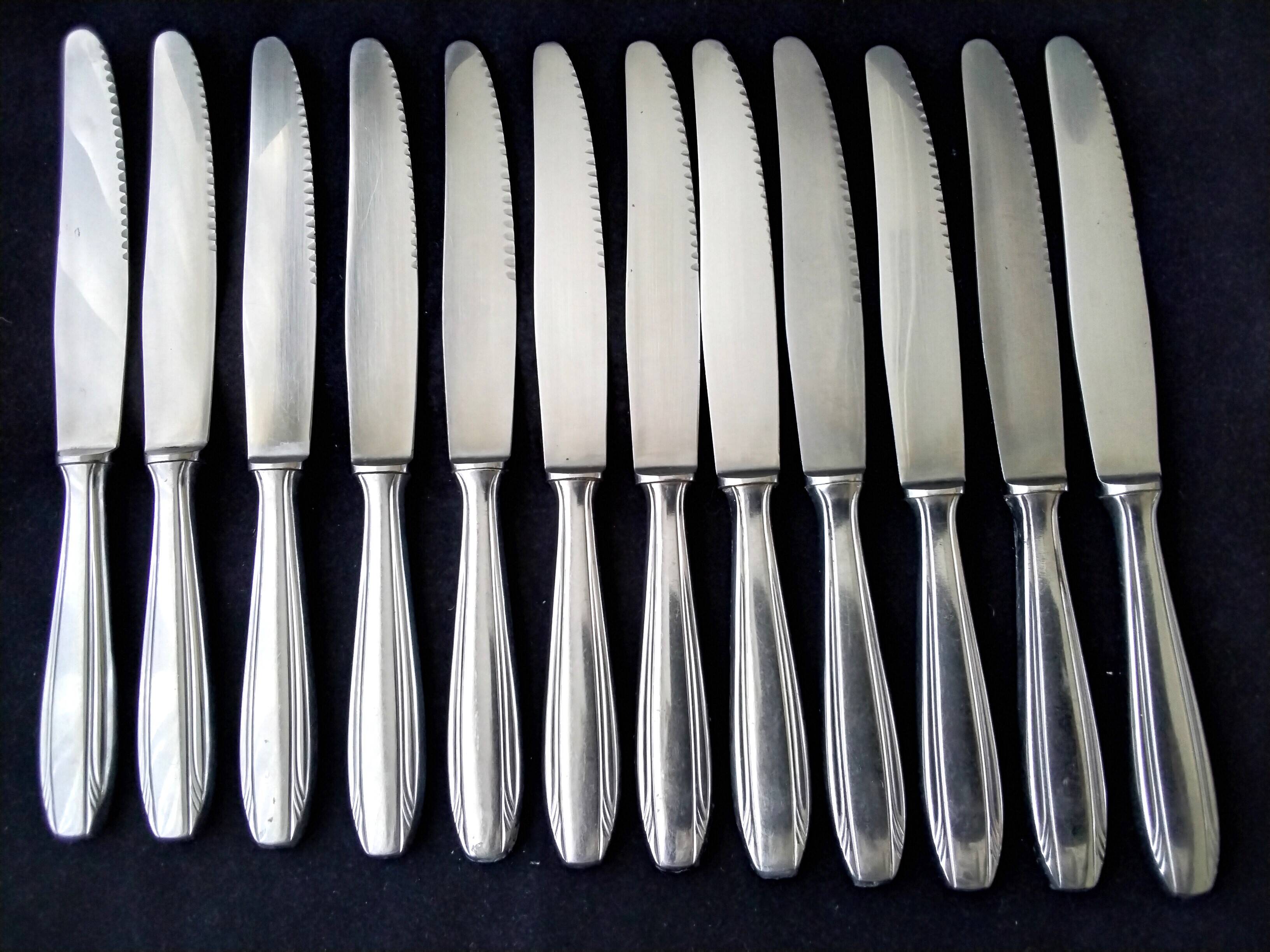 Coffret de 12 couteaux à fromage en Acier inoxydable SMS