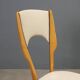 Beech chairs with faux leather from the 1960s.