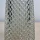 Aiguière en cristal à pointe de diamant et métal doré - carafe - Italie 1930 - Art Deco