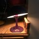 Metal purple mushroom lamp