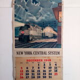 Affiche train New-York central système Leslie ragan