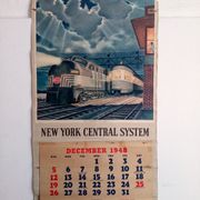 New York Central Train poster Leslie ragan system