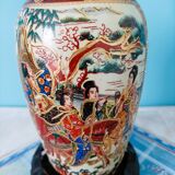 Vase chinois XIXè en porcelaine Canton